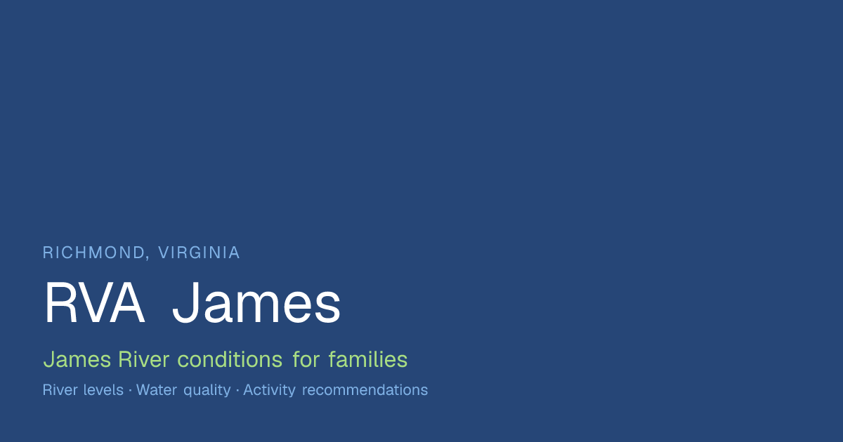 RVA James — James River Family Dashboard